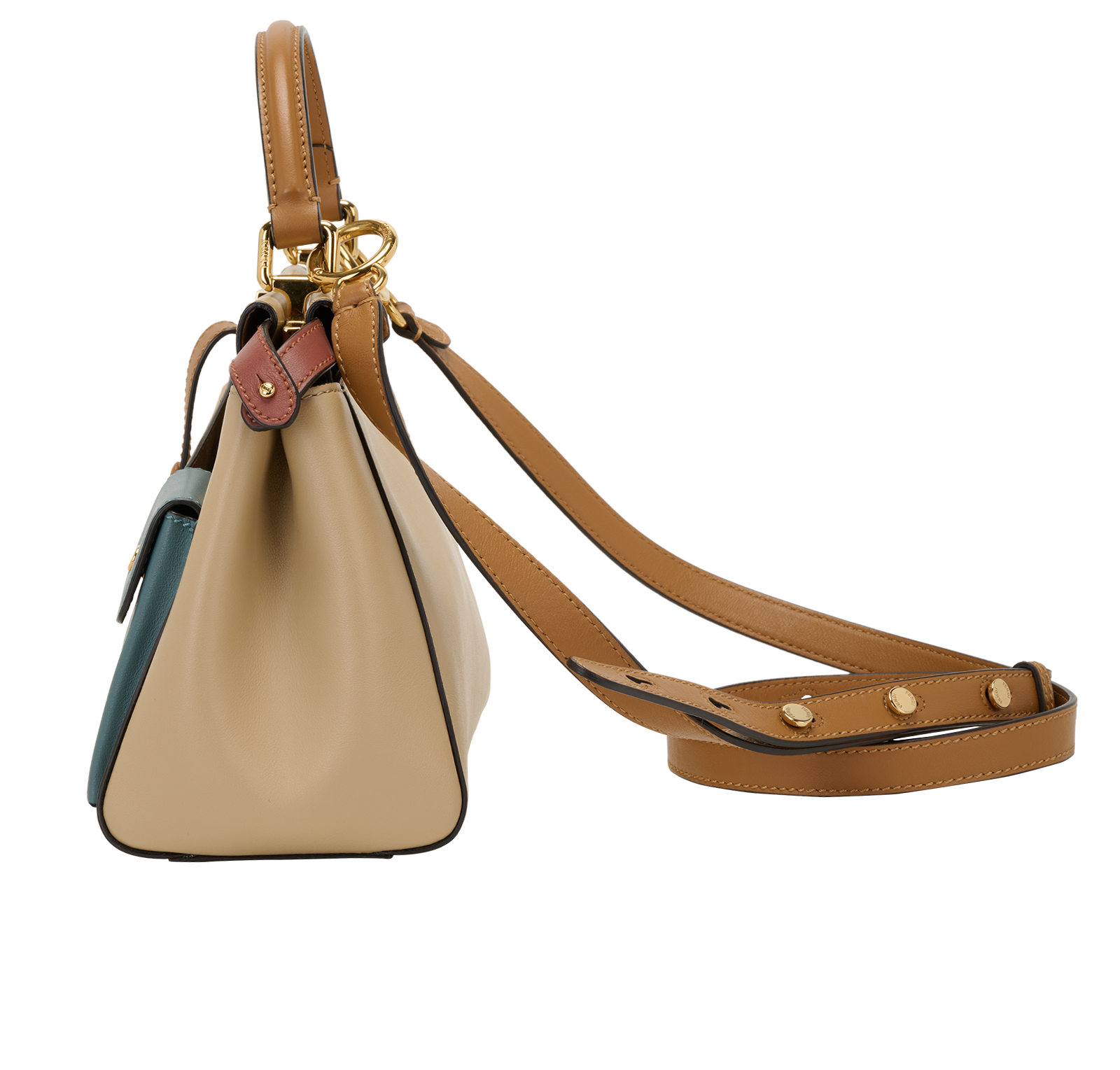 Mini Peekaboo Utility, &pound;1,800, Handbags, Beige/Blue, Leather, Bottom view